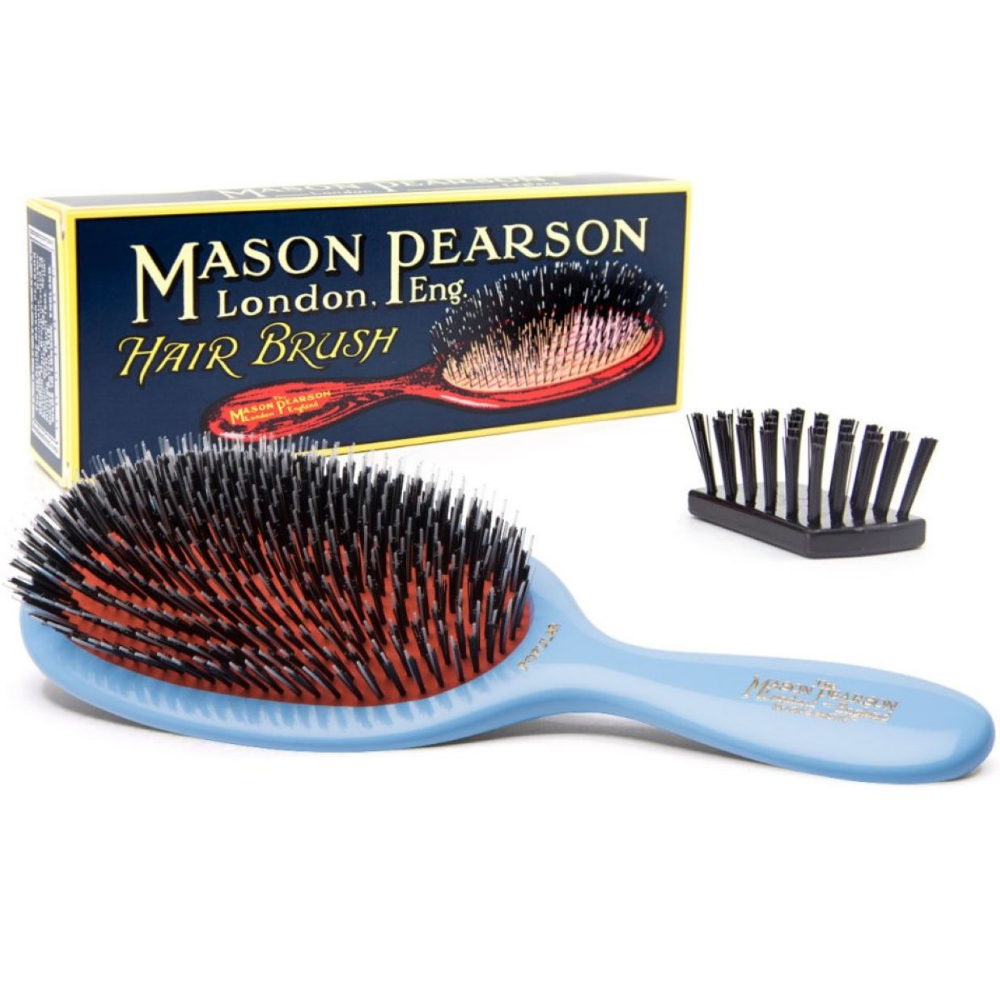 Mason Pearson Pocket Boar Bristle Hairbrush Blue B4