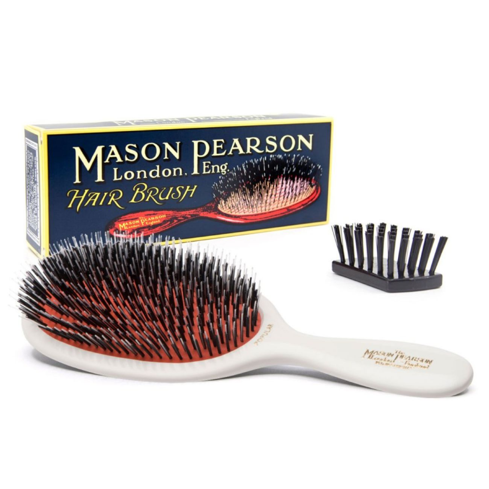 Mason Pearson Pocket Boar Bristle Hairbrush Ivory B4