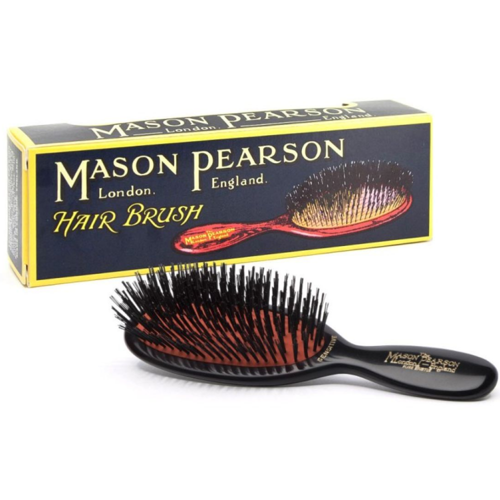 Mason Pearson Pocket Sensitive Bristle Hairbrush Dark Ruby SB4