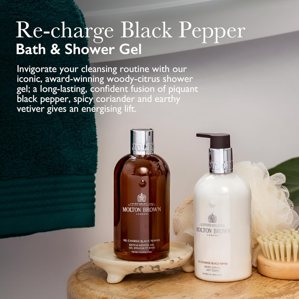 Molton Brown Re-charge Black Pepper Bath & Shower Gel 300ml