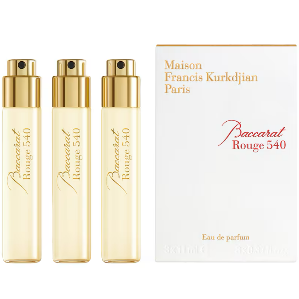 Maison Francis Kurkdjian Baccarat Rouge 540 Eau De Parfum Refill Set 3 x 11ml