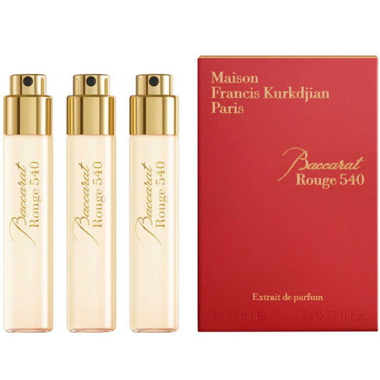 Maison Francis Kurkdjian Baccarat Rouge 540 Extrait De Parfum Refill Set 3 x 11ml