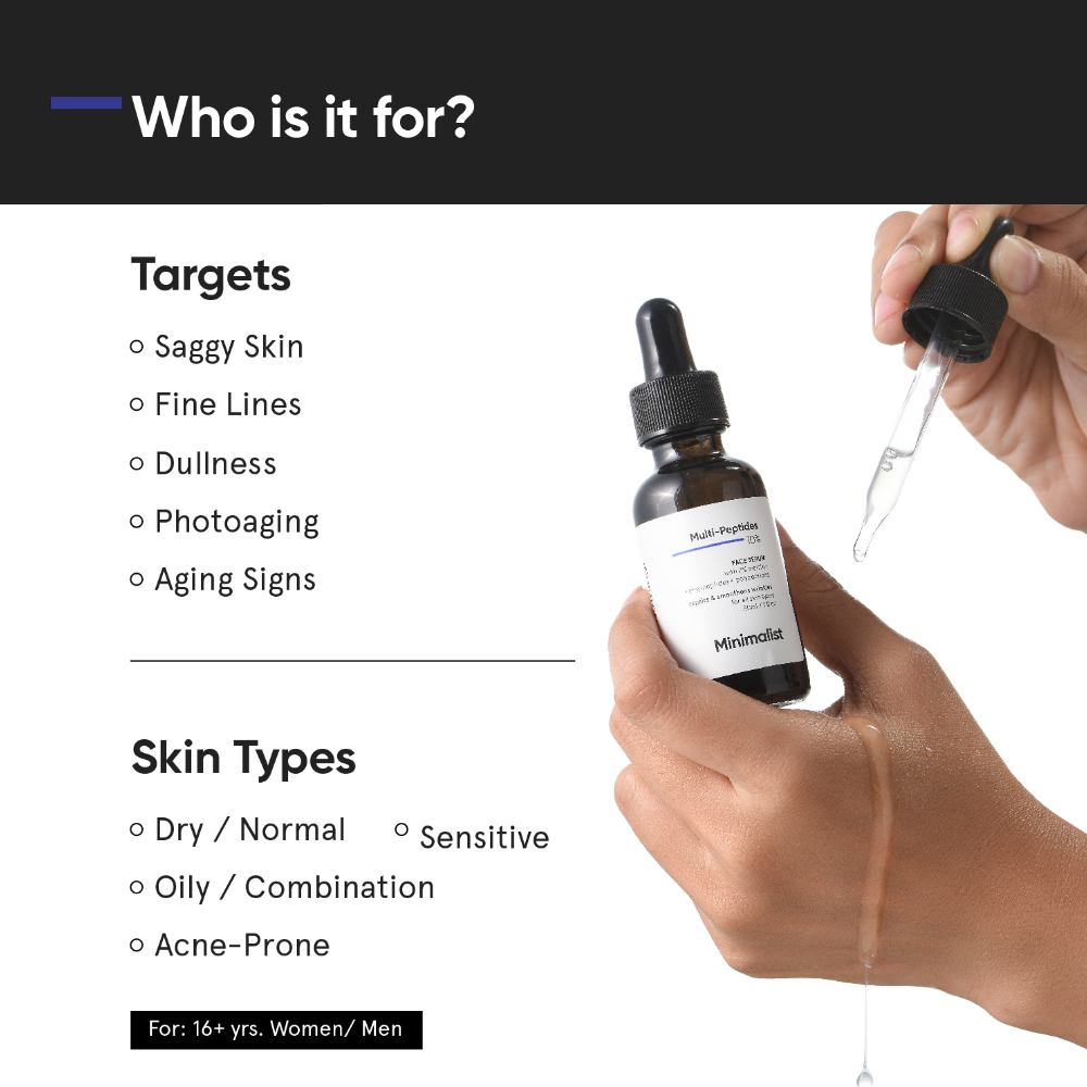 Minimalist Multi-Peptides 10% Face Serum 30ml