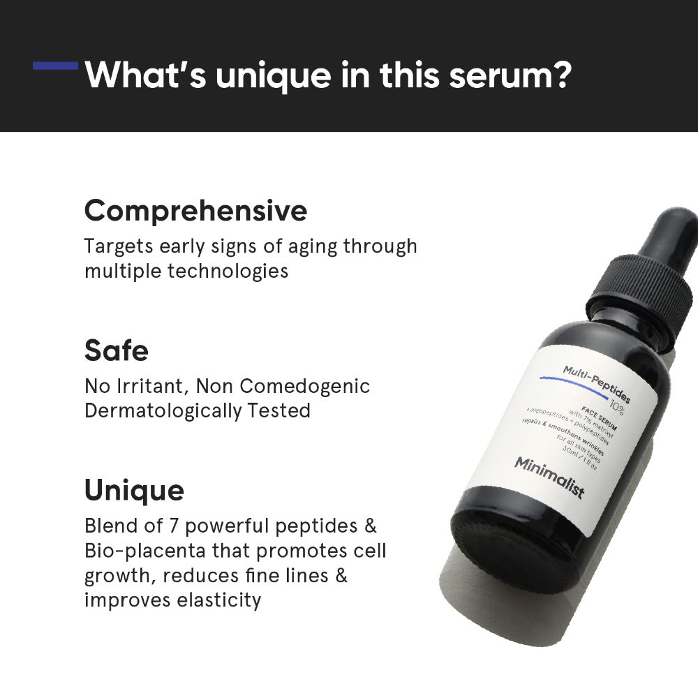 Minimalist Multi-Peptides 10% Face Serum 30ml