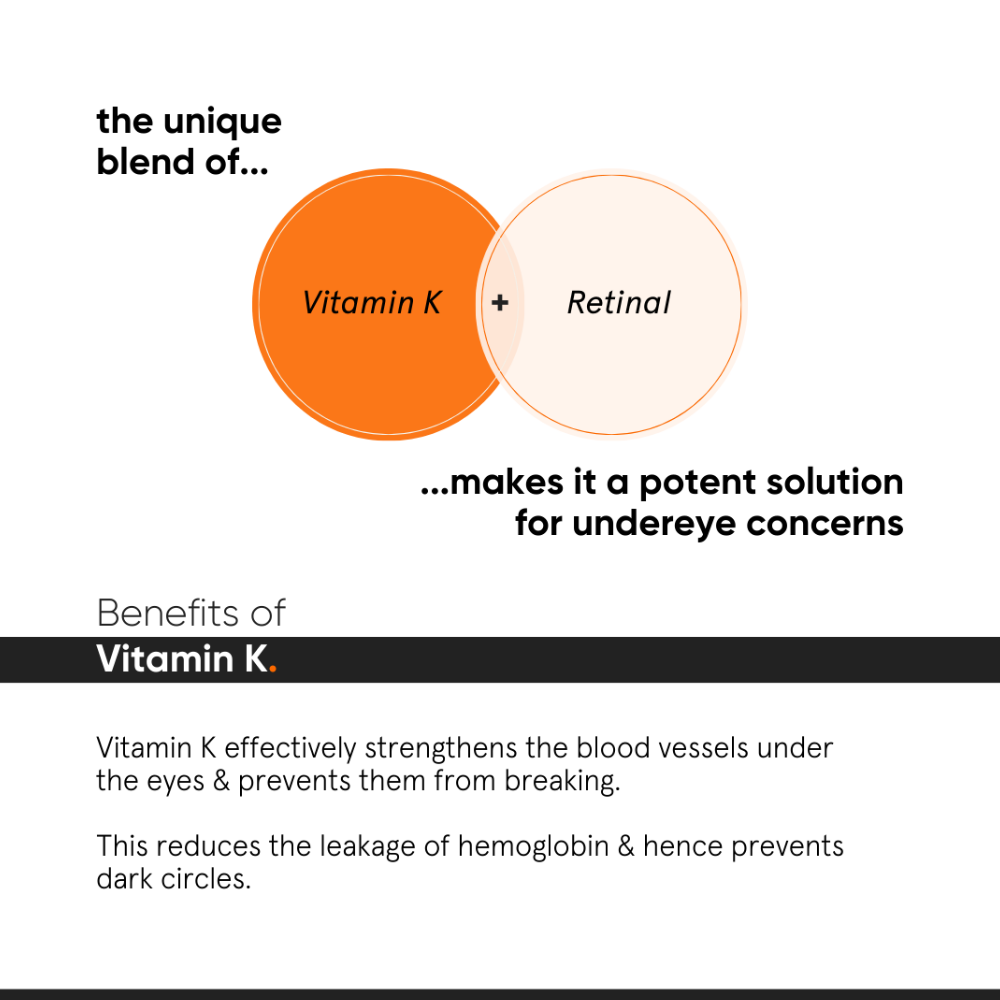 Minimalist Vitamin K + Retinal 01% Eye Cream 14g