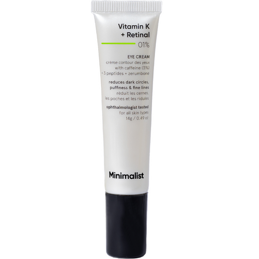 Minimalist Vitamin K + Retinal 01% Eye Cream 14g