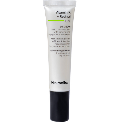 Minimalist Vitamin K + Retinal 01% Eye Cream 14g
