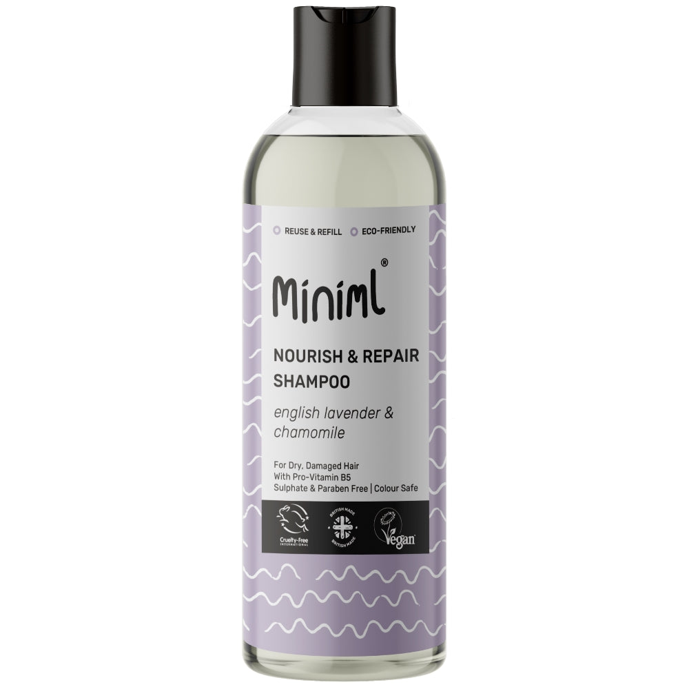 Miniml Eco Friendly Nourish & Repair Lavender & Chamomile Shampoo & Conditioner Twin 2 x 500ml