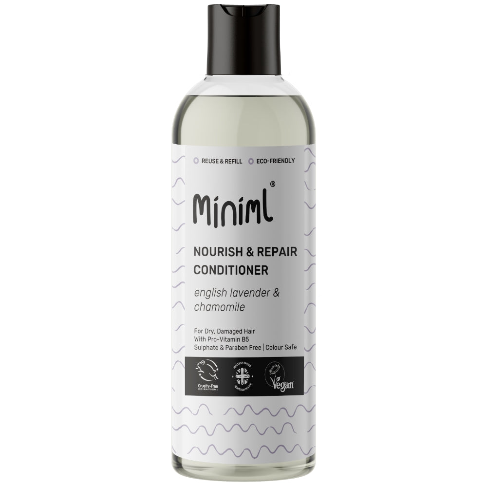 Miniml Eco Friendly Nourish & Repair Lavender & Chamomile Shampoo & Conditioner Twin 2 x 500ml