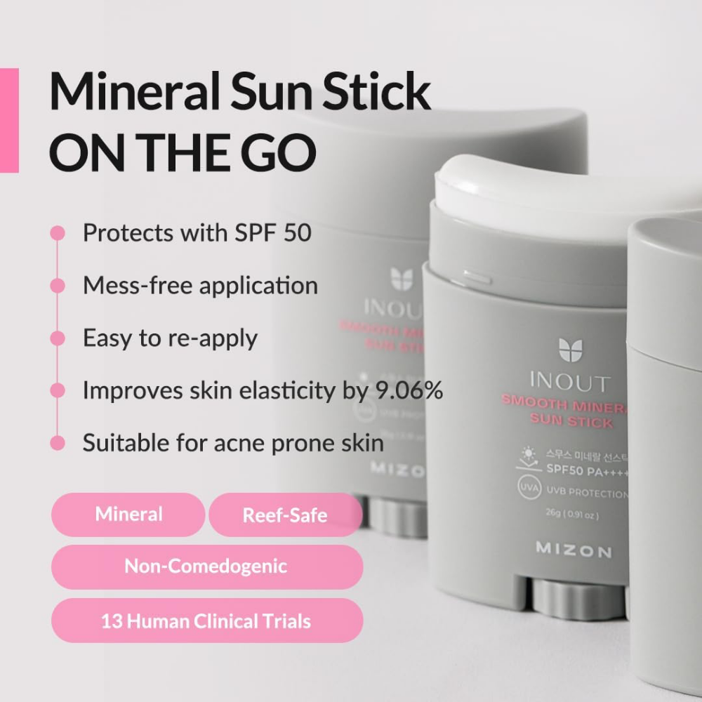 Mizon Inout Smooth Mineral Sun Stick PA++++ SPF50+ 26g