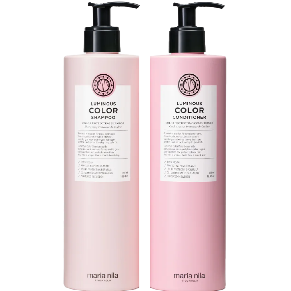 Maria Nila Luminous Colour Protecting Shampoo & Conditioner Duo Set 2 x 500ml