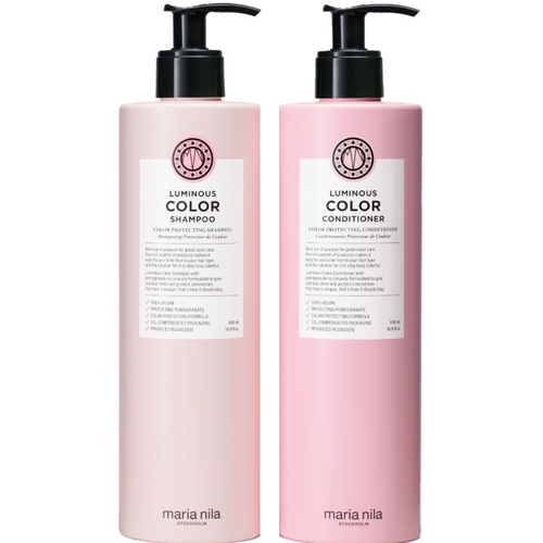 Maria Nila Luminous Colour Protecting Shampoo & Conditioner Duo Set 2 x 500ml