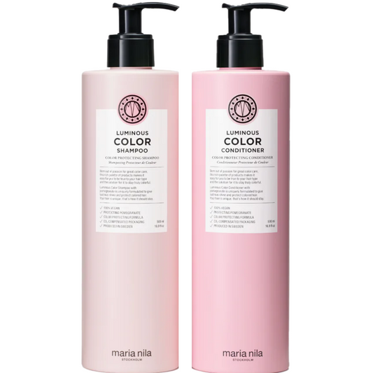 Maria Nila Luminous Colour Protecting Shampoo & Conditioner Duo Set 2 x 500ml
