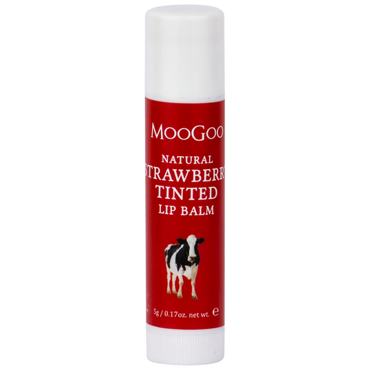 MooGoo Natural Lip Balm Strawberry Tinted 5g