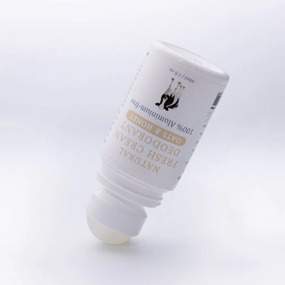 MooGoo Natural Fresh Cream Aluminium Free Deodorant Oats & Honey 60g