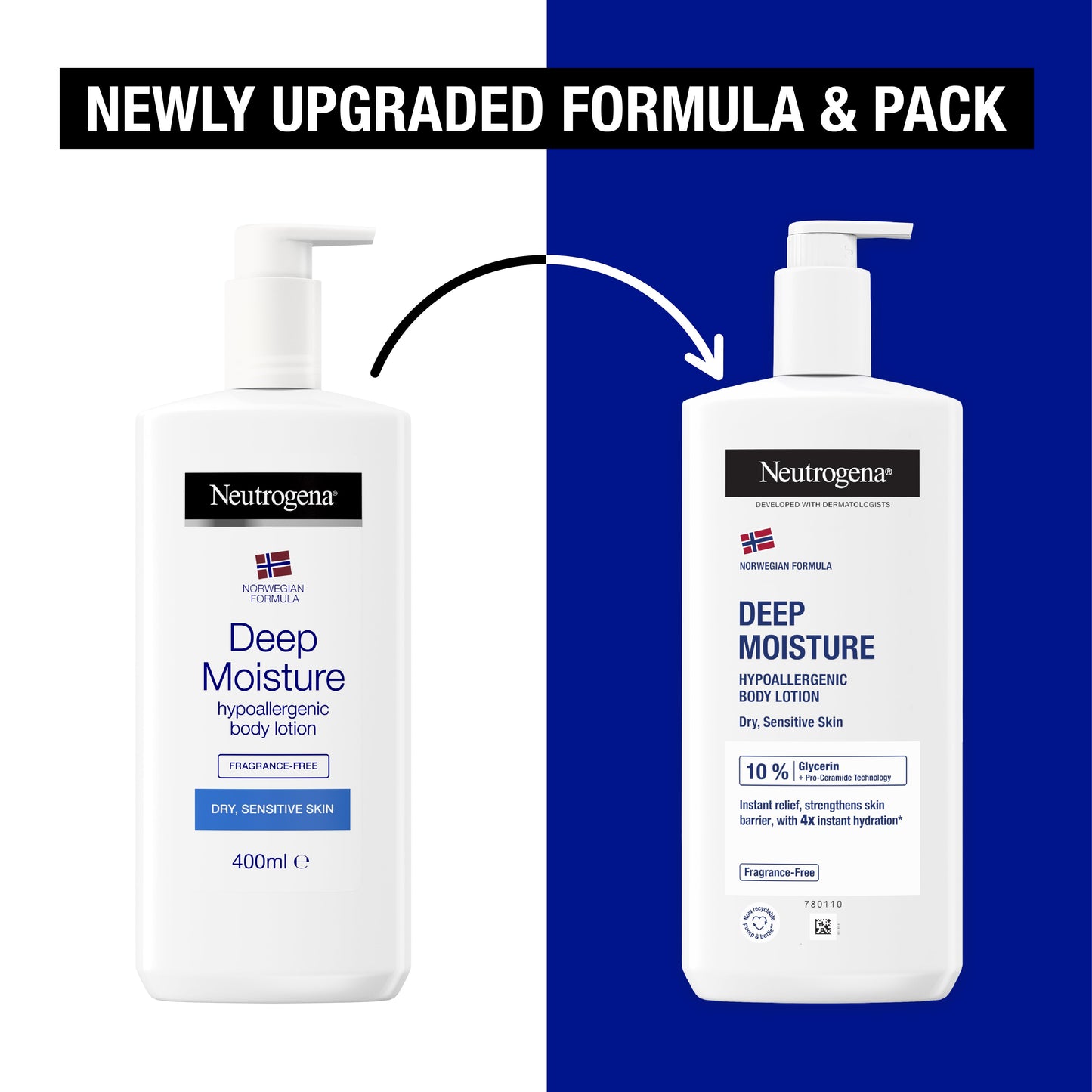 Neutrogena Norwegian Formula Deep Moisture Hypoallergenic Body Lotion 400ml