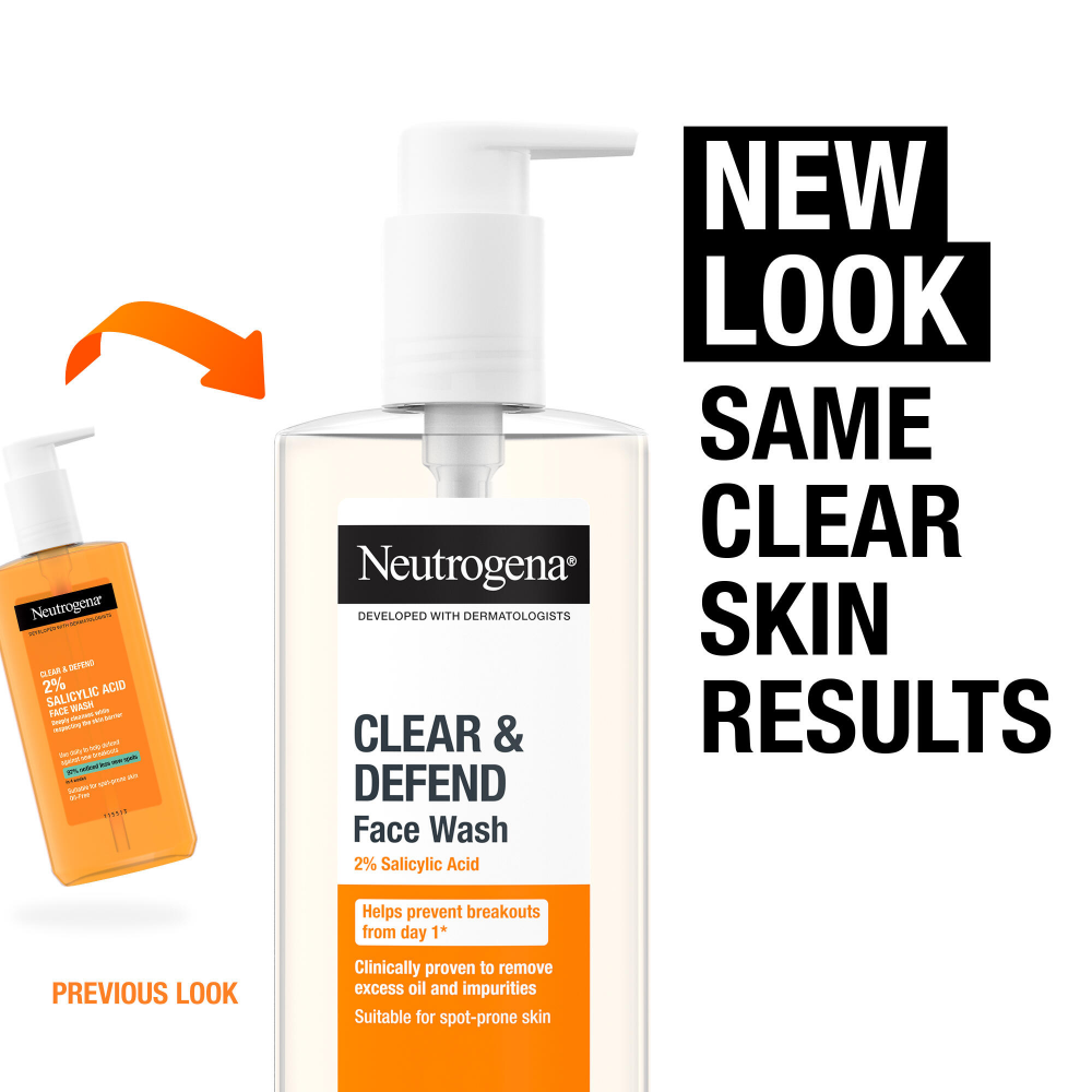 Neutrogena Clear & Defend Facial Wash 200ml