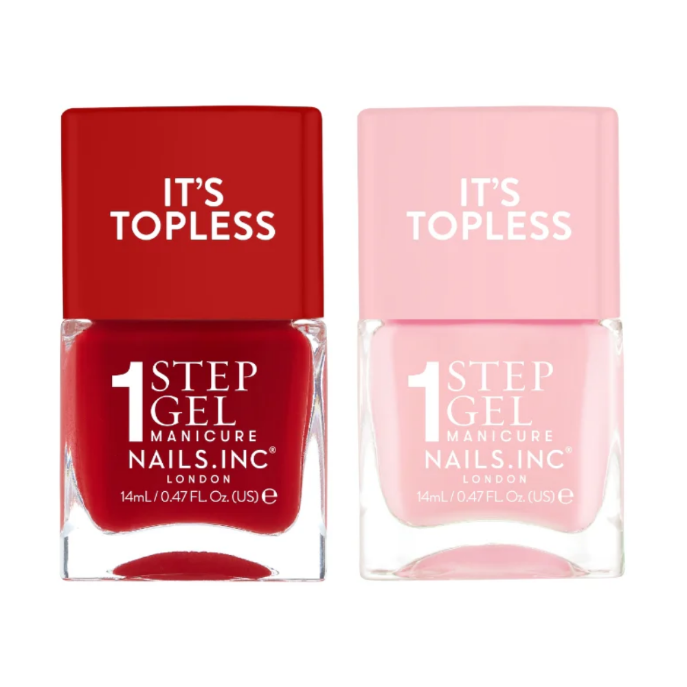 Nails Inc. It's Topless 1-Step Gel Nail Polish Duo 2 x 14ml