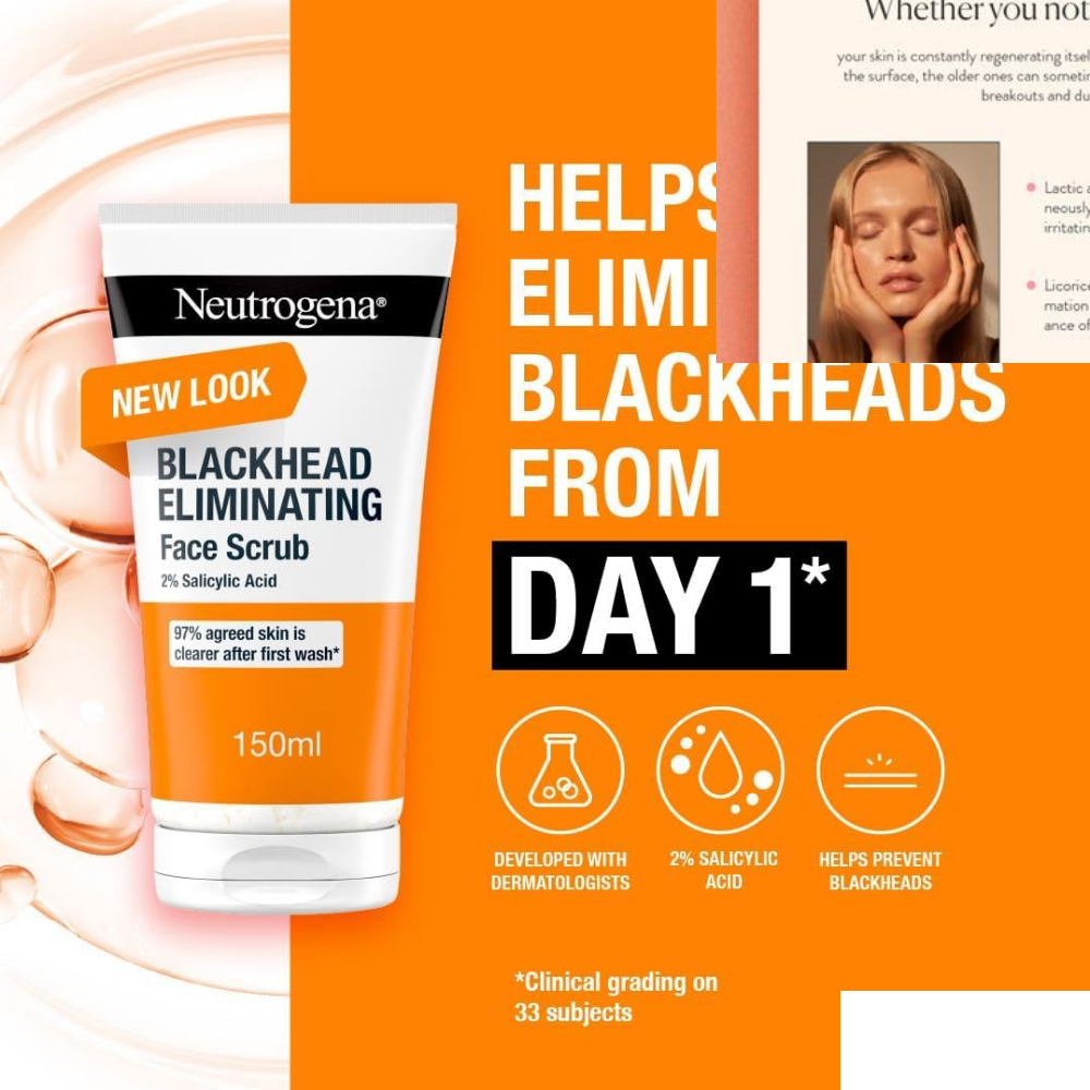 Neutrogena Blackhead Eliminating Facial Scrub 150ml