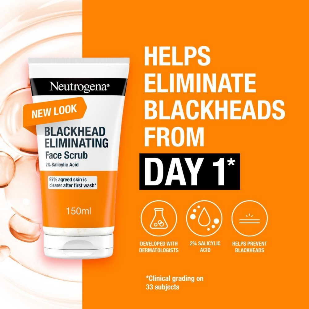 Neutrogena Blackhead Eliminating Facial Scrub 150ml