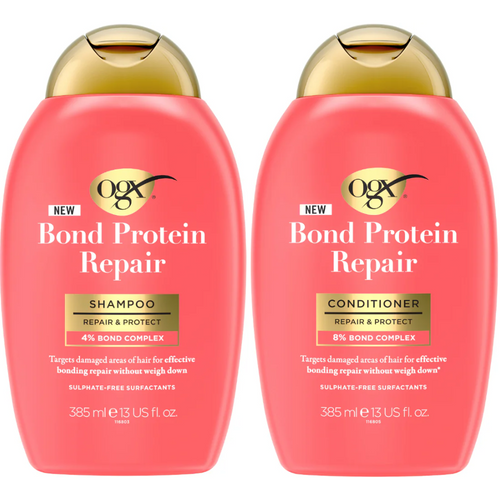 OGX Bond Protein Repair & Protect Shampoo & Conditioner Twin 2 x 385ml