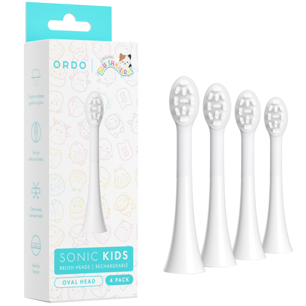 Ordo Sonic Kids Brush Heads White Pack of 4