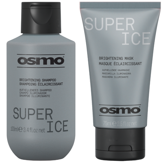 Osmo Super Ice Brightening Shampoo 100ml & Brightening Mask 75ml Twin