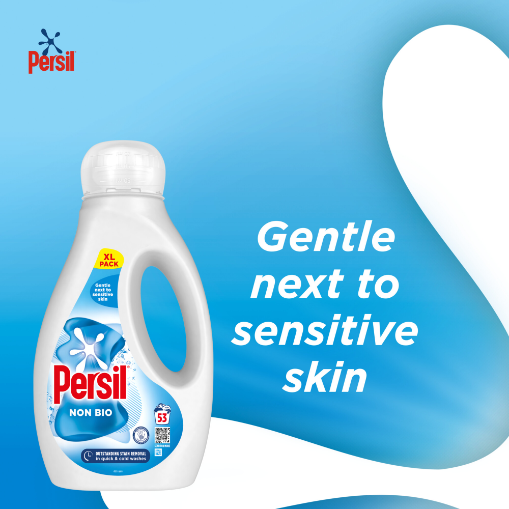 Persil Non-Bio Liquid Laundry Washing Detergent 53 Washes 1431ml