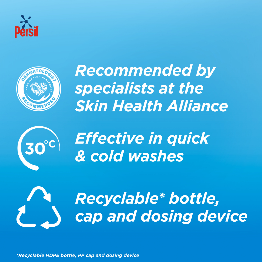 Persil Non-Bio Liquid Laundry Washing Detergent 53 Washes 1431ml