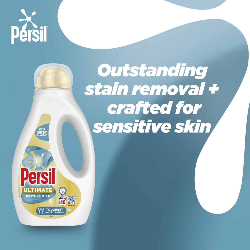 Persil Ultimate Fresh & Mild Non-Bio Liquid Laundry Washing Detergent 46 Washes 1242ml