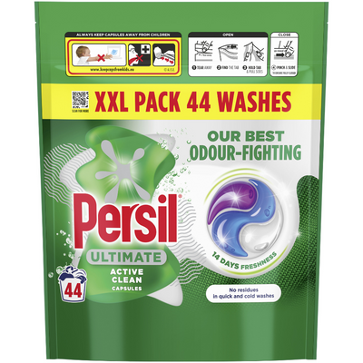 Persil Ultimate Active Clean Laundry Washing Detergent Capsules 44 Washes