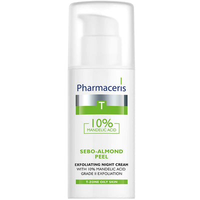 Pharmaceris T Sebo-Almond Peel Exfoliating Night Cream with 10% Mandelic Acid 50ml