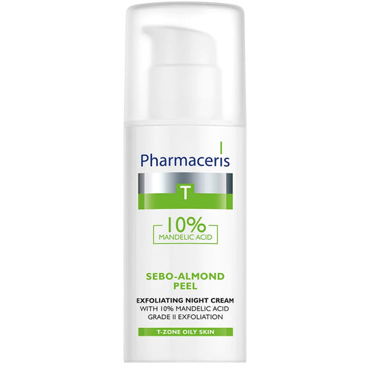 Pharmaceris T Sebo-Almond Peel Exfoliating Night Cream with 10% Mandelic Acid 50ml