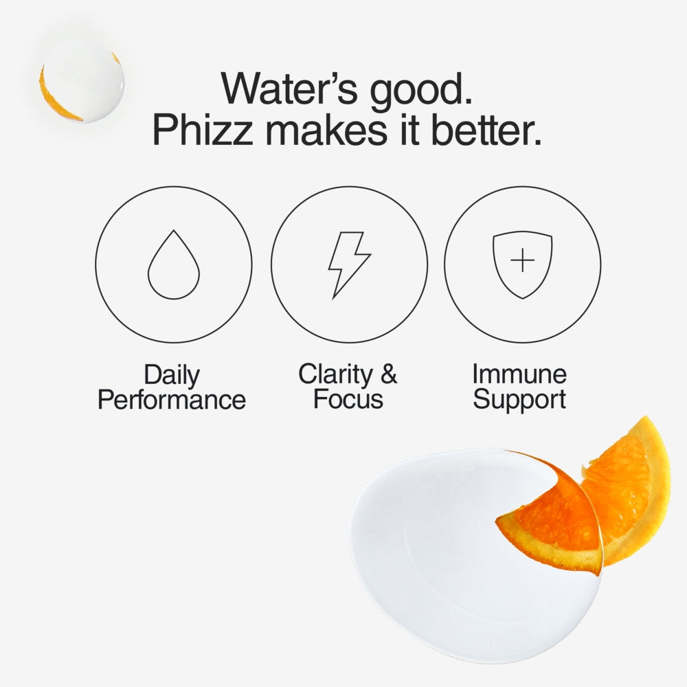 Phizz Orange 3 in 1 Multivitamin Hydration Tablets 20 Tablets