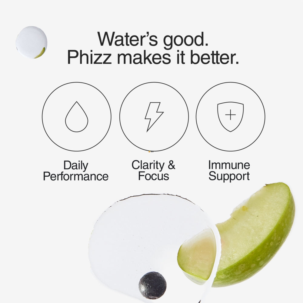 Phizz Apple & Blackcurrant 3 in 1 Multivitamin Hydration Tablets 20 Tablets