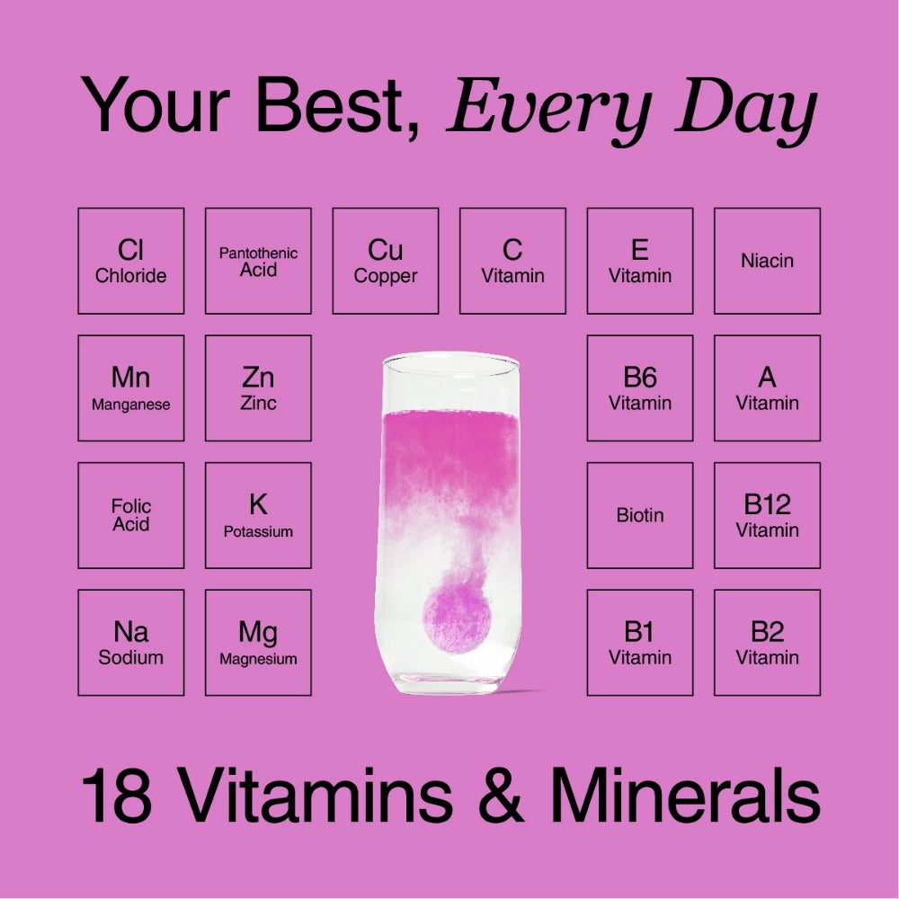 Phizz Apple & Blackcurrant 3 in 1 Multivitamin Hydration Tablets 20 Tablets