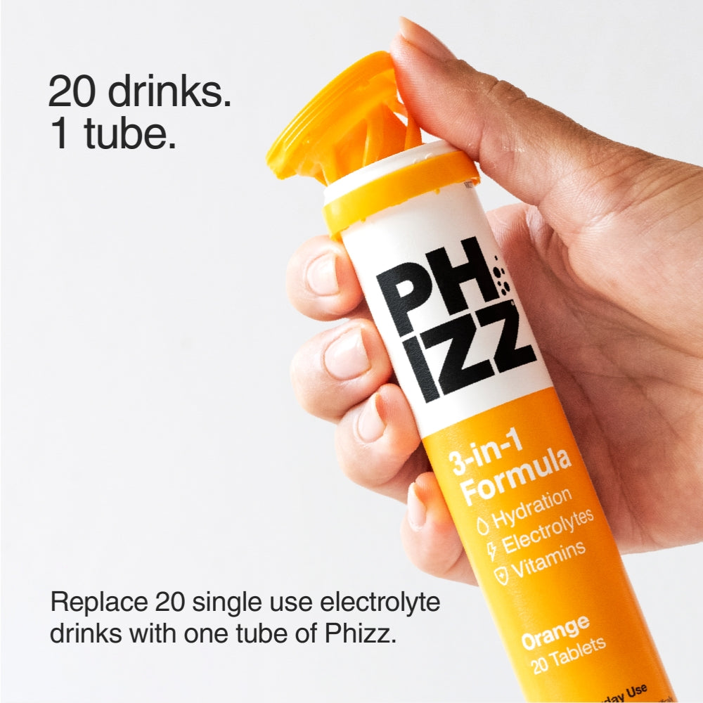 Phizz Orange 3-in-1 Multivitamin Hydration Tablets 60 Tablets