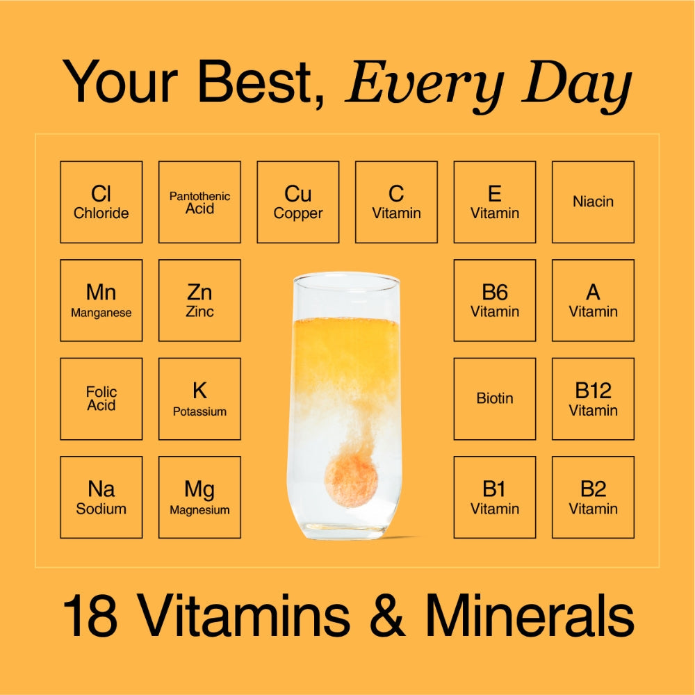 Phizz Orange 3-in-1 Multivitamin Hydration Tablets 60 Tablets