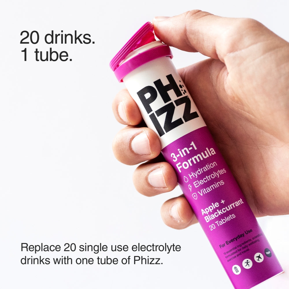 Phizz Apple & Blackcurrant 3-in-1 Multivitamin Hydration Tablets 60 Tablets