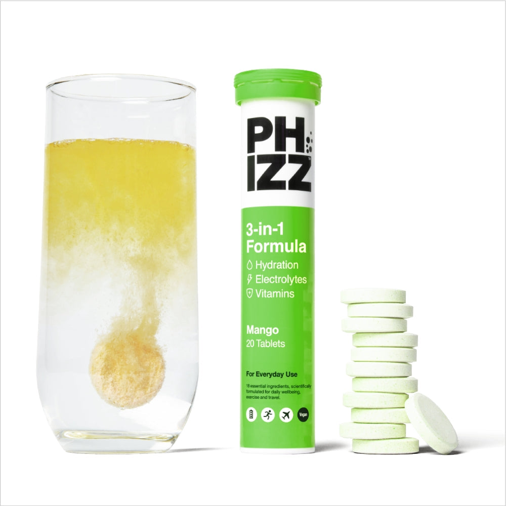 Phizz Mango 3-in-1 Multivitamin Hydration Tablets 20 Tablets