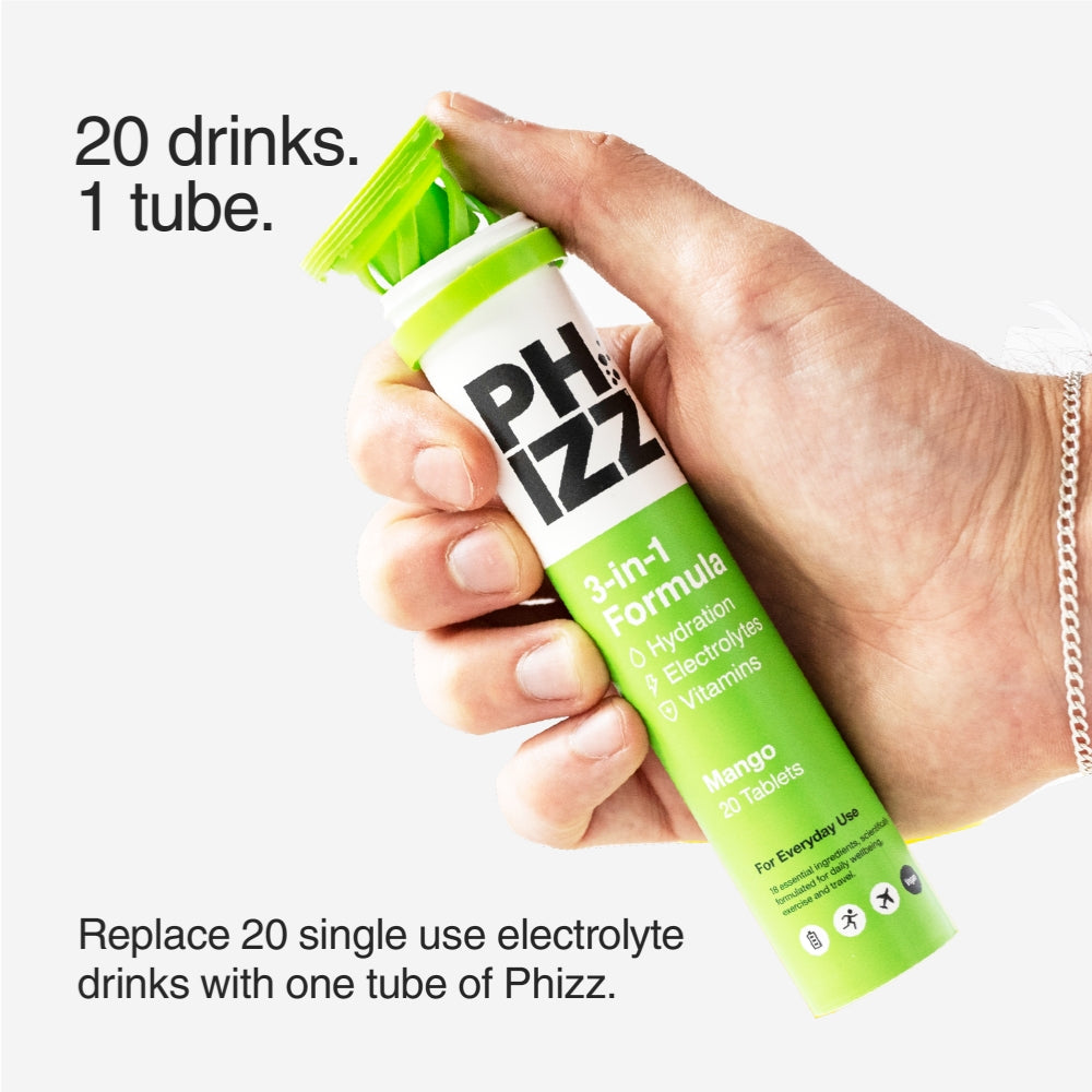 Phizz Mango 3-in-1 Multivitamin Hydration Tablets 20 Tablets