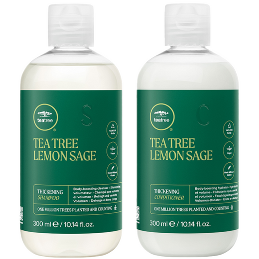 Paul Mitchell Tea Tree Lemon Sage Thickening Body Builder Shampoo & Conditioner Twin 2 x 300ml