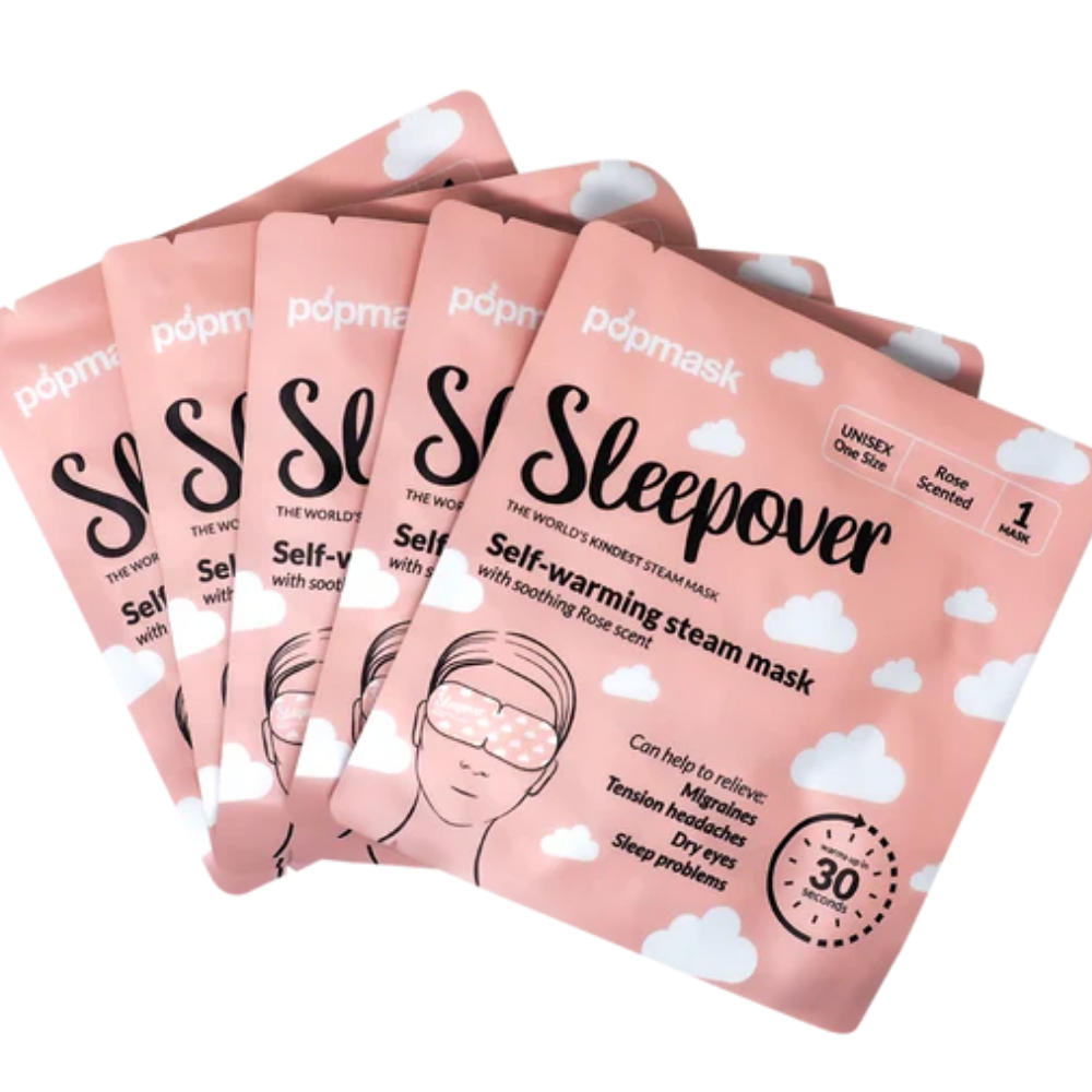 Popmask Sleepover Rose Self-Warming Steam Eye Masks Pack of 5