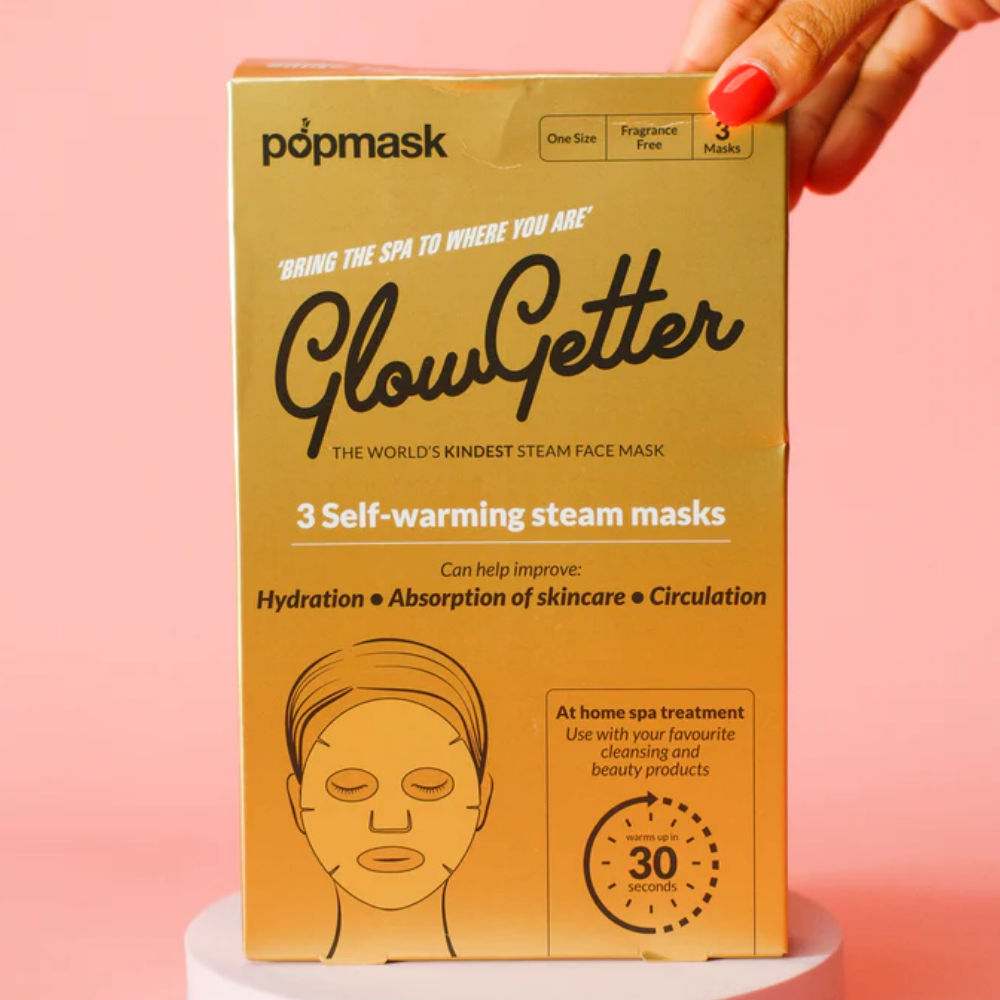 Popmask Glow Getter Self-Warming Steam Face Masks Pack of 3