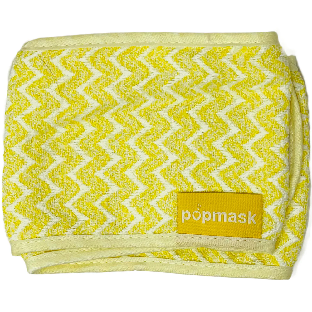 Popmask Microfiber Ultra Absorb Spa Headband Yellow