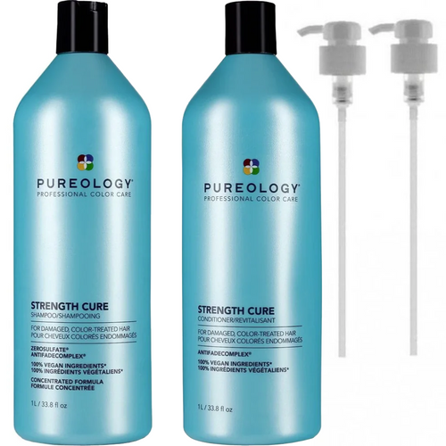 Pureology Strength Cure Strengthening Shampoo & Conditioner Twin 2 x 1000ml