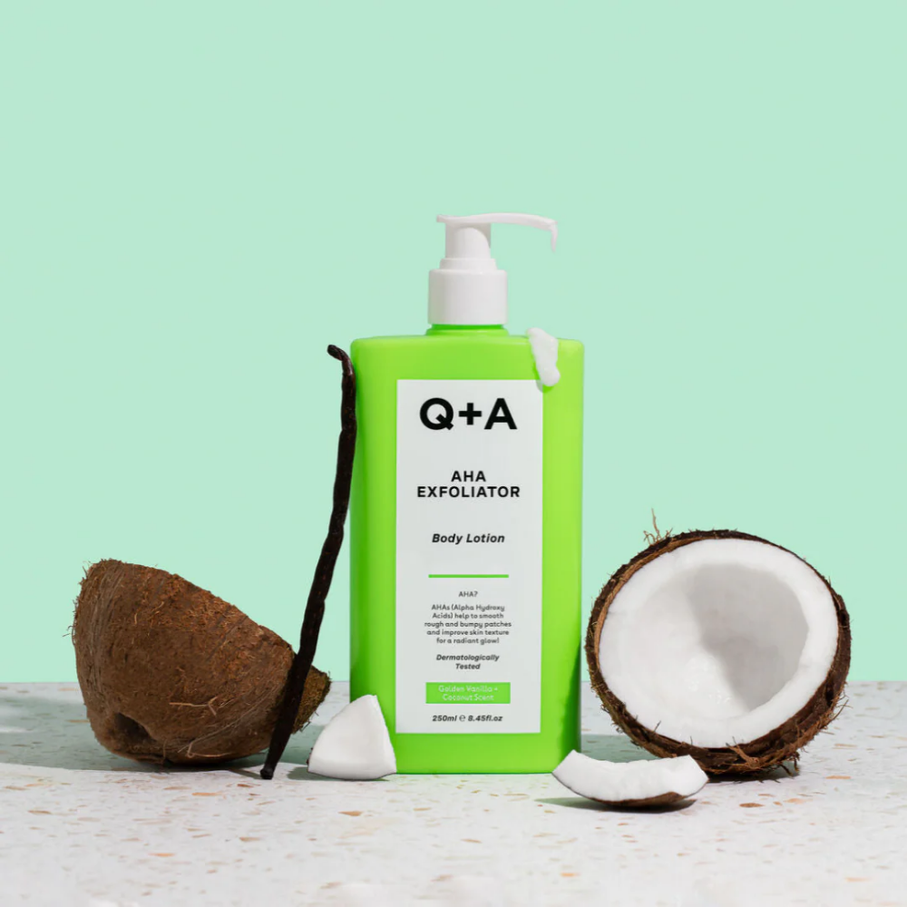 Q+A AHA Exfoliator Body Lotion 250ml