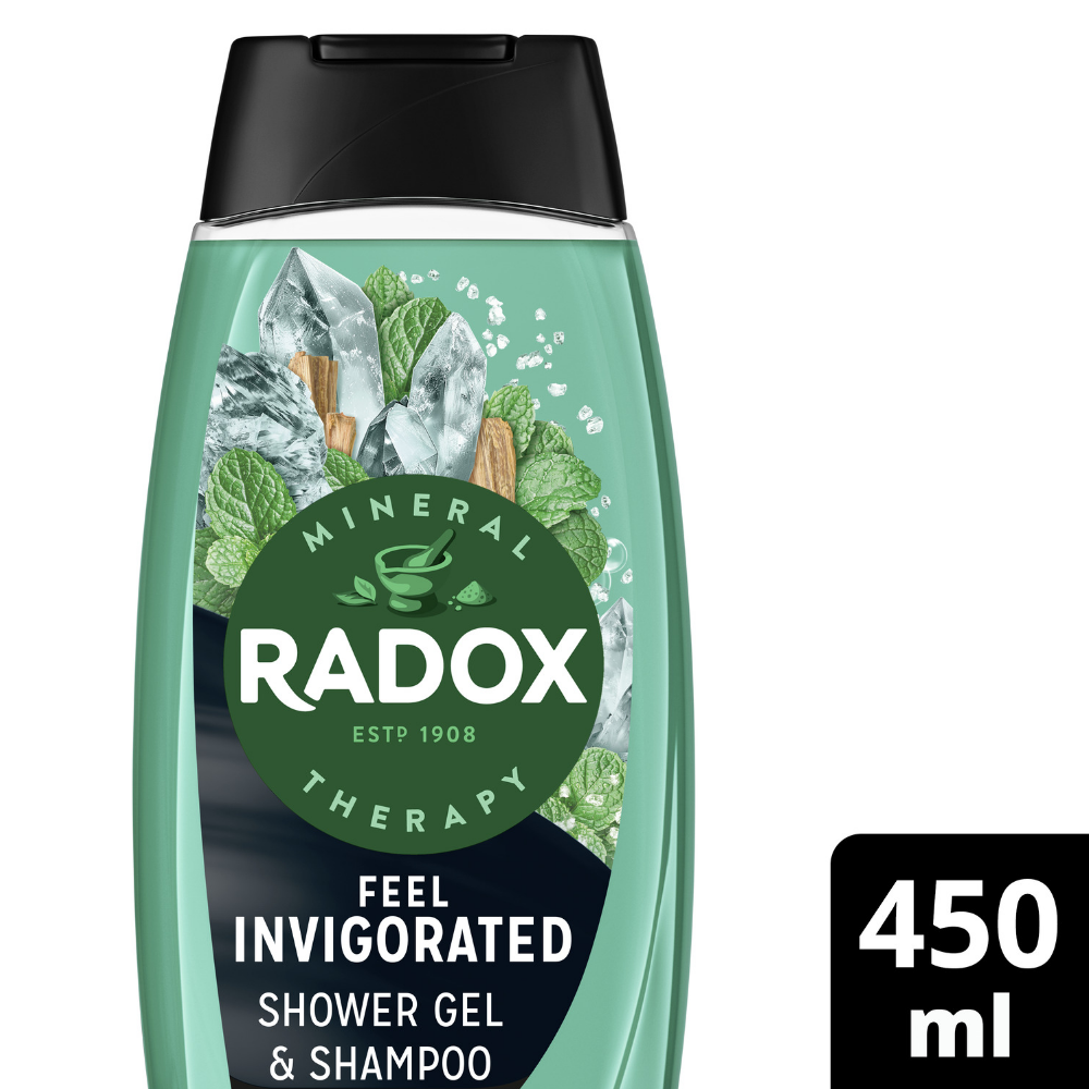 Radox Men 2-In-1 Shampoo & Shower Gel Feel Invigorated 450ml