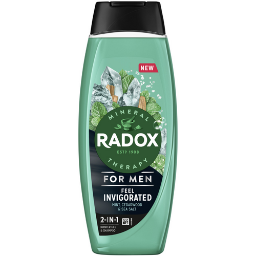 Radox Men 2-In-1 Shampoo & Shower Gel Feel Invigorated 450ml