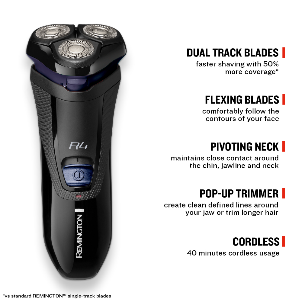 Remington R4 Style Series Cord/Cordless Rotary Shaver R4002